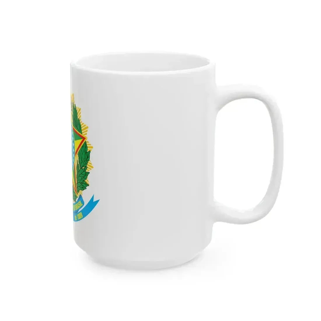 Coat of arms of Brazil - White Coffee Mug - Go Mug Yourself