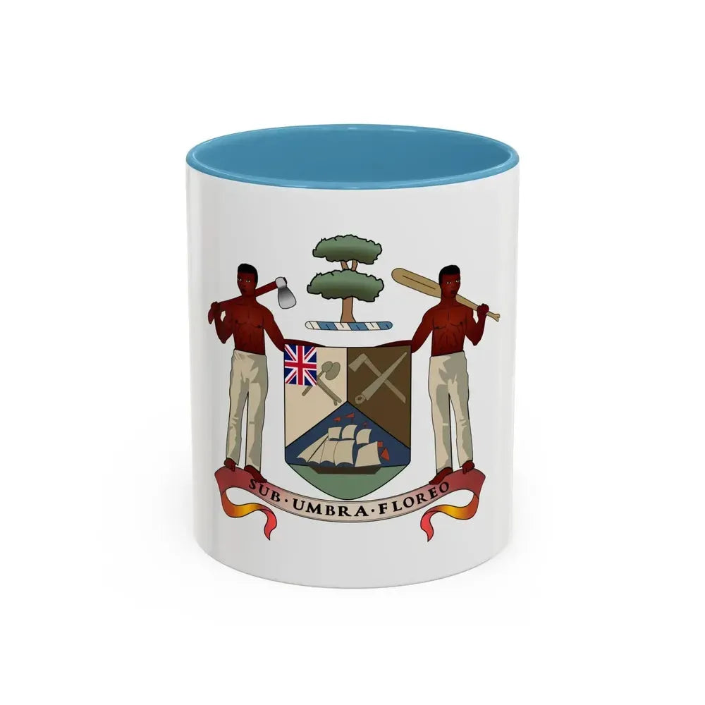 Coat of arms of British Honduras (1907-1967) - Accent Coffee Mug - Go Mug Yourself