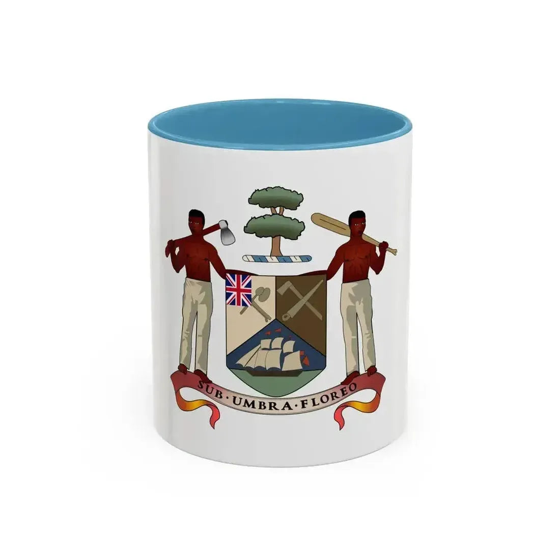 Coat of arms of British Honduras (1907-1967) - Accent Coffee Mug - Go Mug Yourself