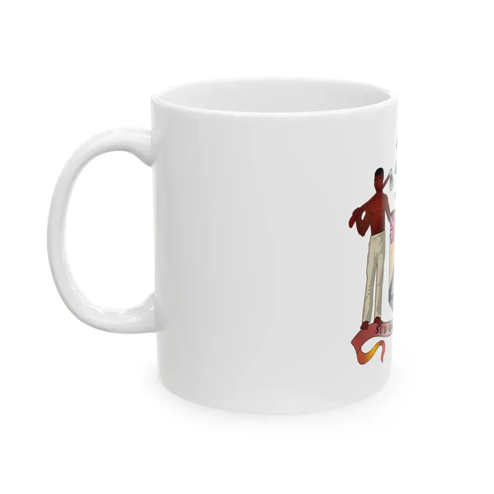 Coat of arms of British Honduras (1907-1967) - White Coffee Mug - Go Mug Yourself