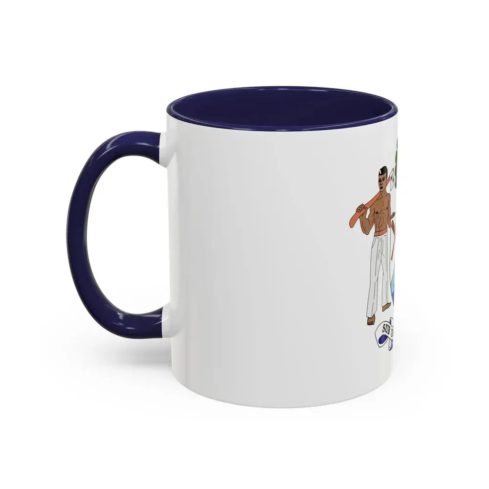 Coat of arms of British Honduras-Belize (1967-1981) - Accent Coffee Mug - Go Mug Yourself