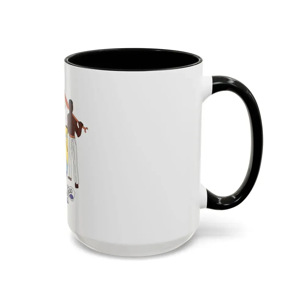 Coat of arms of British Honduras-Belize (1967-1981) - Accent Coffee Mug - Go Mug Yourself