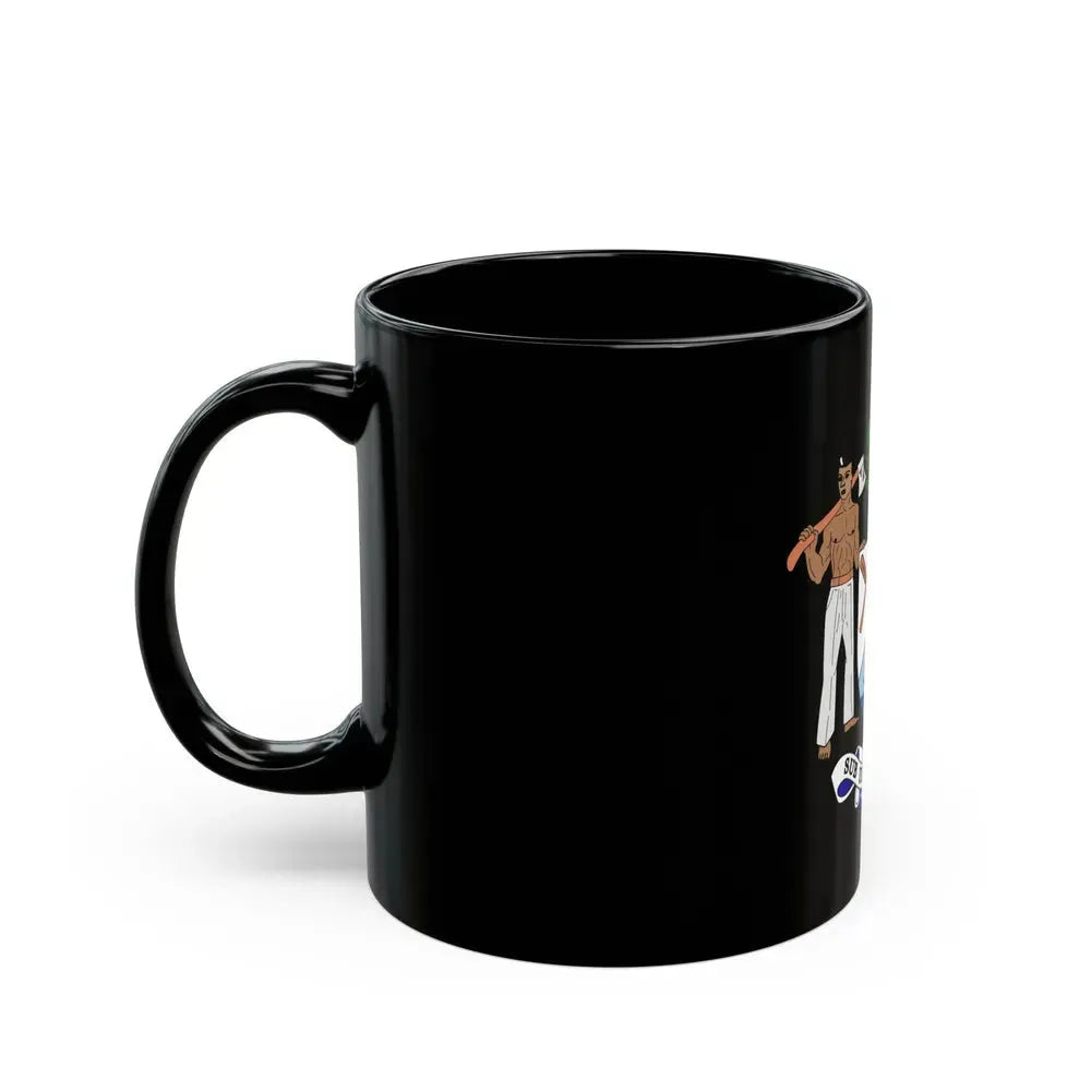 Coat of arms of British Honduras-Belize (1967-1981) - Black Coffee Mug - Go Mug Yourself
