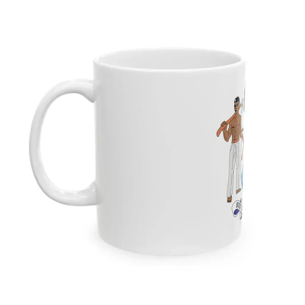 Coat of arms of British Honduras-Belize (1967-1981) - White Coffee Mug - Go Mug Yourself