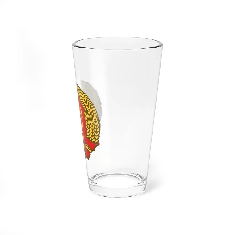 Coat of arms of Bulgaria (1948) - Pint Glass 16oz - Go Mug Yourself
