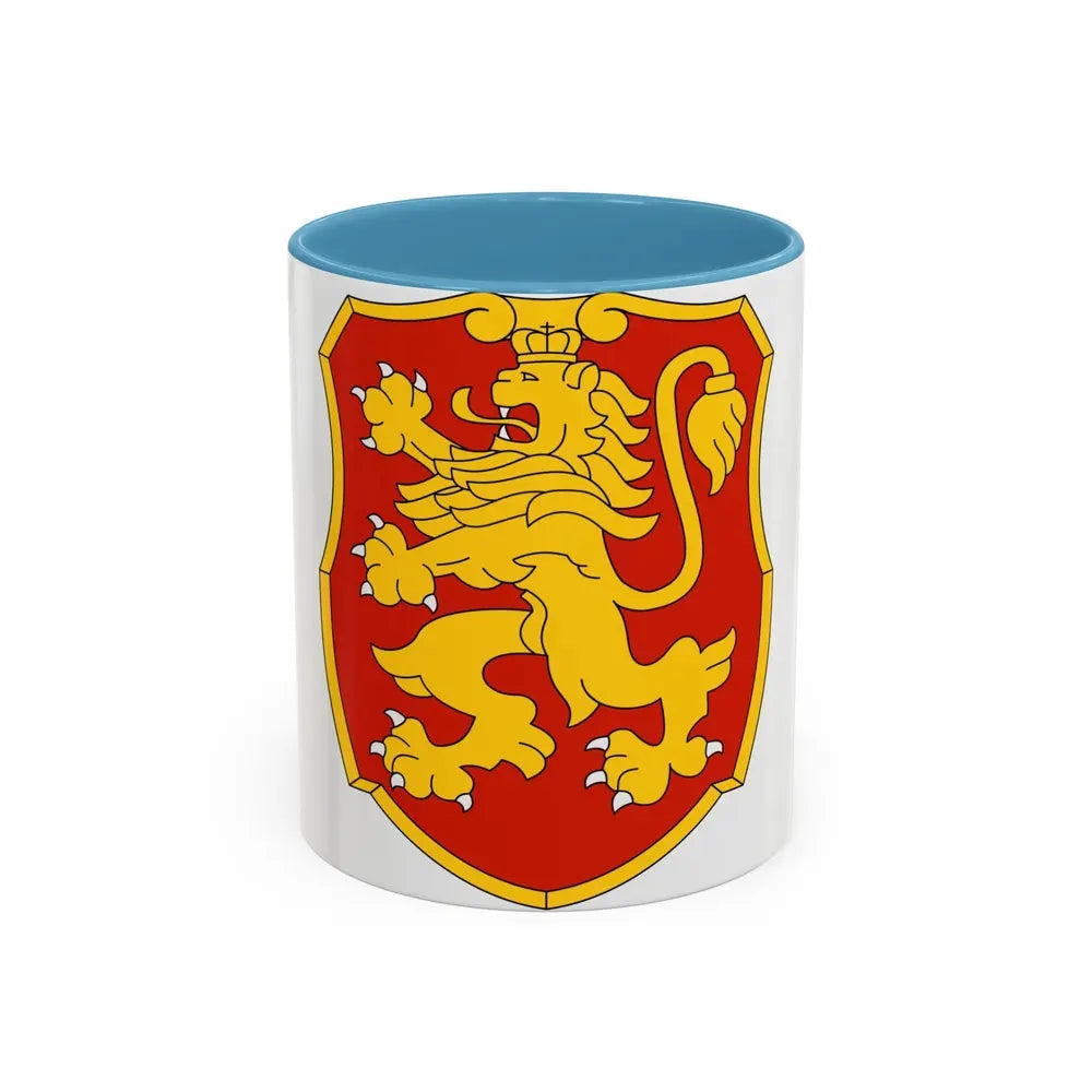 Coat of arms of Bulgaria 2 - Accent Coffee Mug 11oz Light Blue - Go Mug Yourself