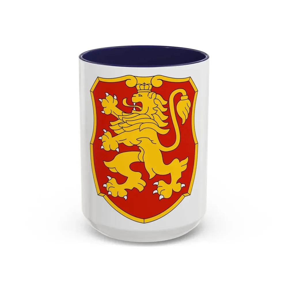 Coat of arms of Bulgaria 2 - Accent Coffee Mug 15oz Navy - Go Mug Yourself