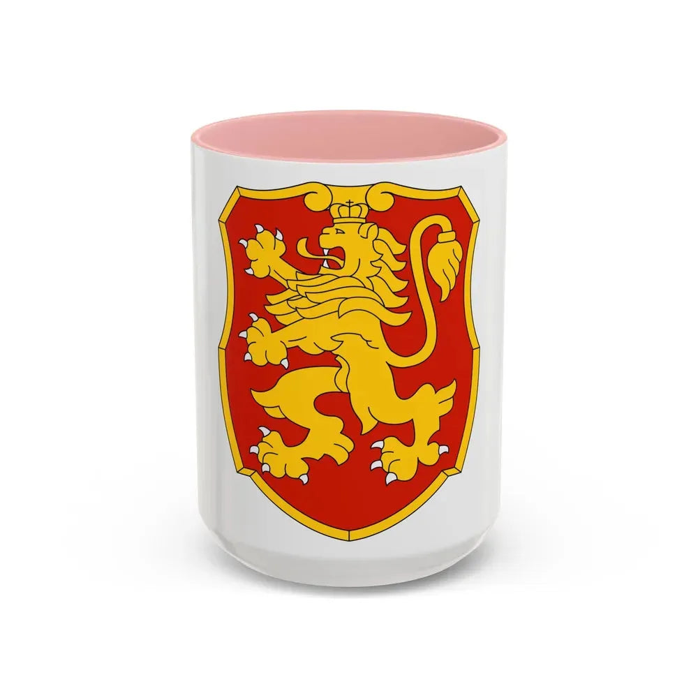 Coat of arms of Bulgaria 2 - Accent Coffee Mug 15oz Pink - Go Mug Yourself
