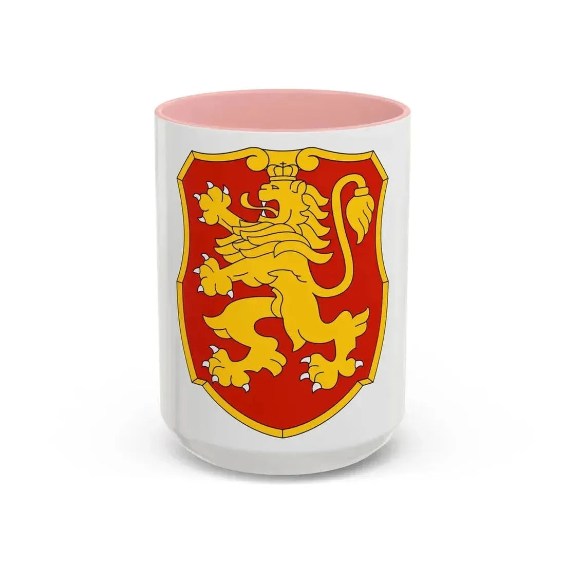 Coat of arms of Bulgaria 2 - Accent Coffee Mug 15oz Pink - Go Mug Yourself