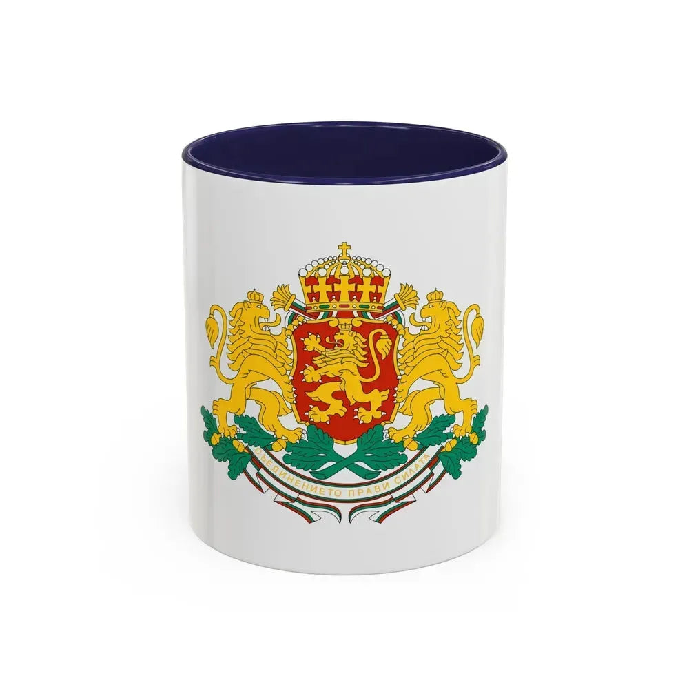 Coat of arms of Bulgaria - Accent Coffee Mug 11oz Navy - Go Mug Yourself