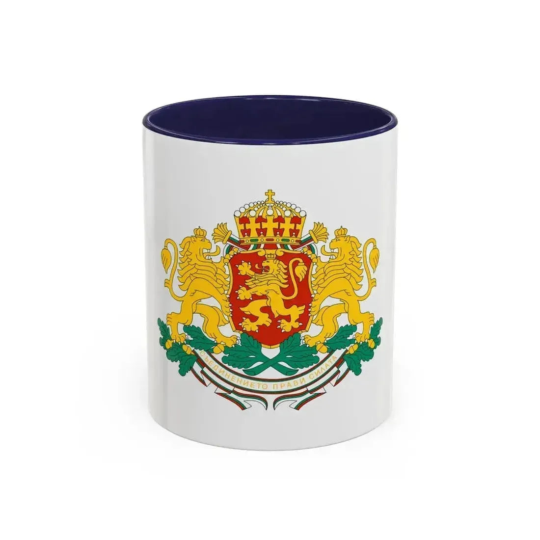 Coat of arms of Bulgaria - Accent Coffee Mug 11oz Navy - Go Mug Yourself