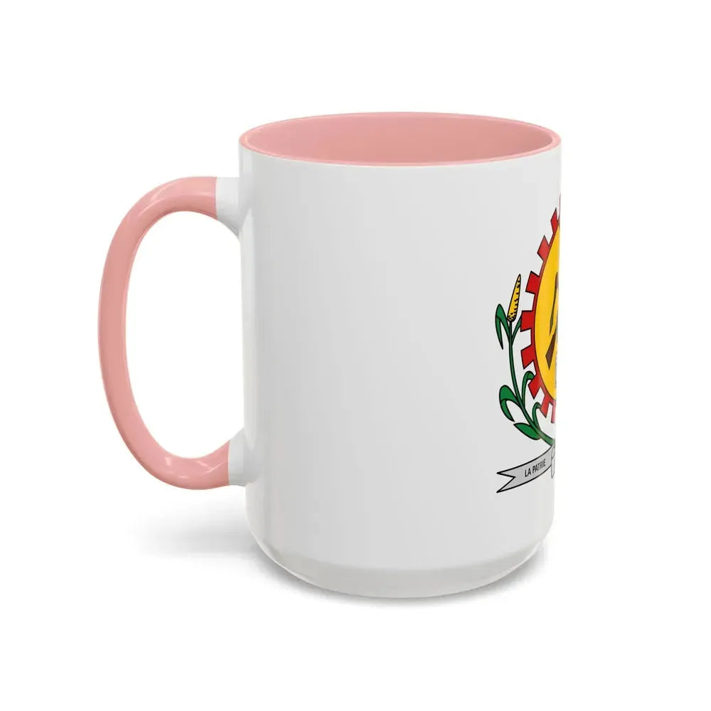 Coat of arms of Burkina Faso 1984-1991 - Accent Coffee Mug - Go Mug Yourself