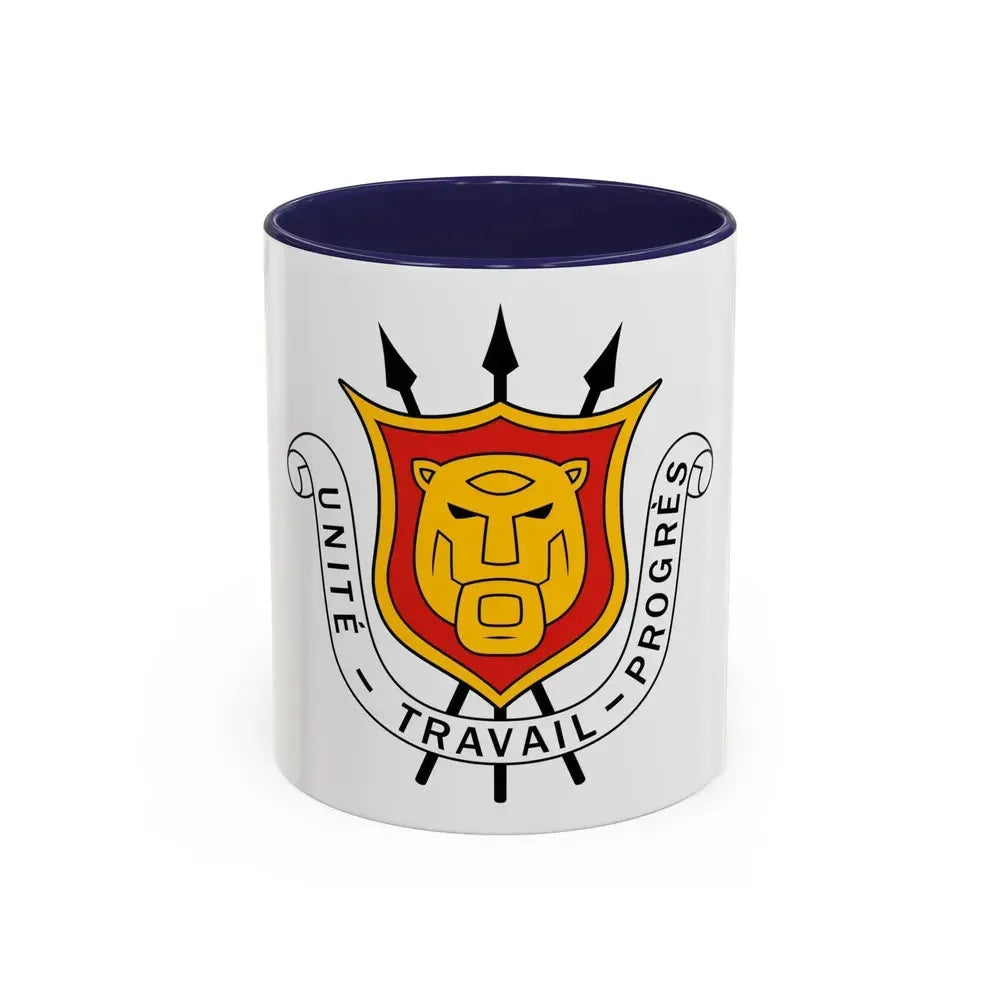 Coat of arms of Burundi - Accent Coffee Mug 11oz Navy - Go Mug Yourself