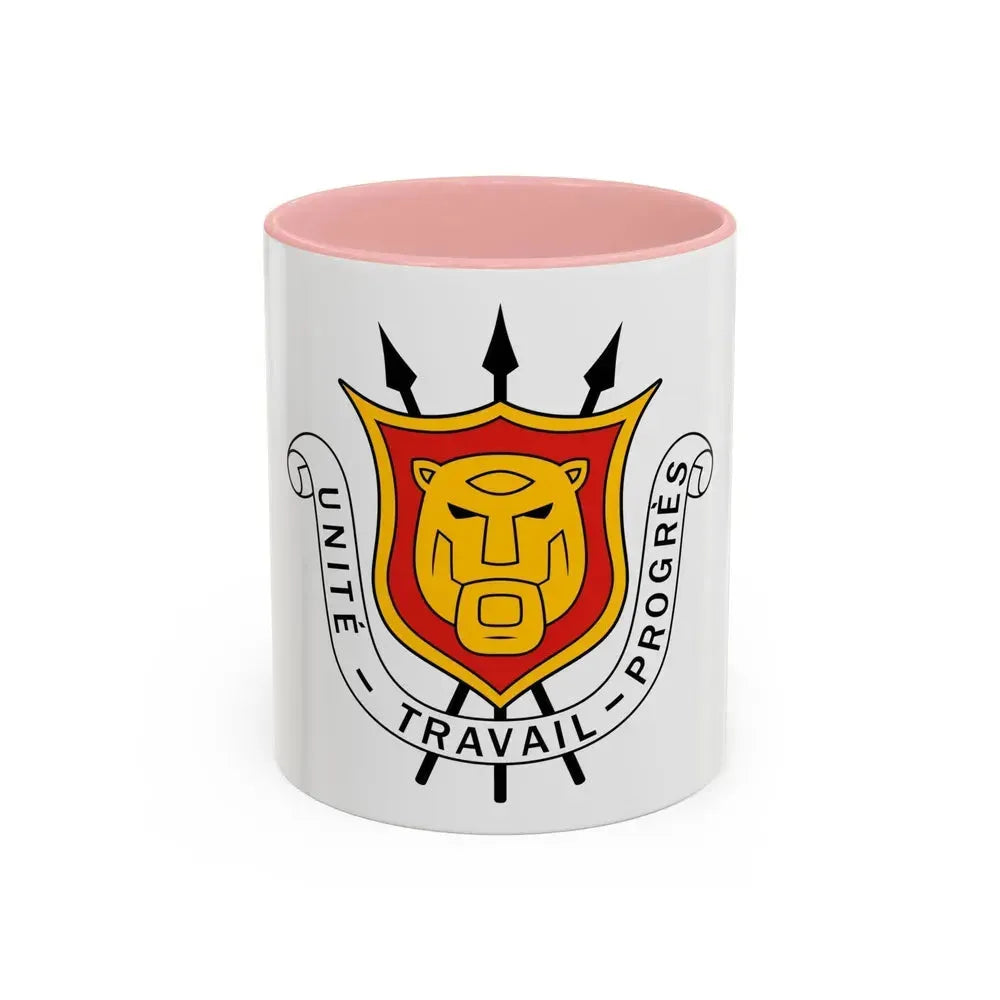 Coat of arms of Burundi - Accent Coffee Mug 11oz Pink - Go Mug Yourself
