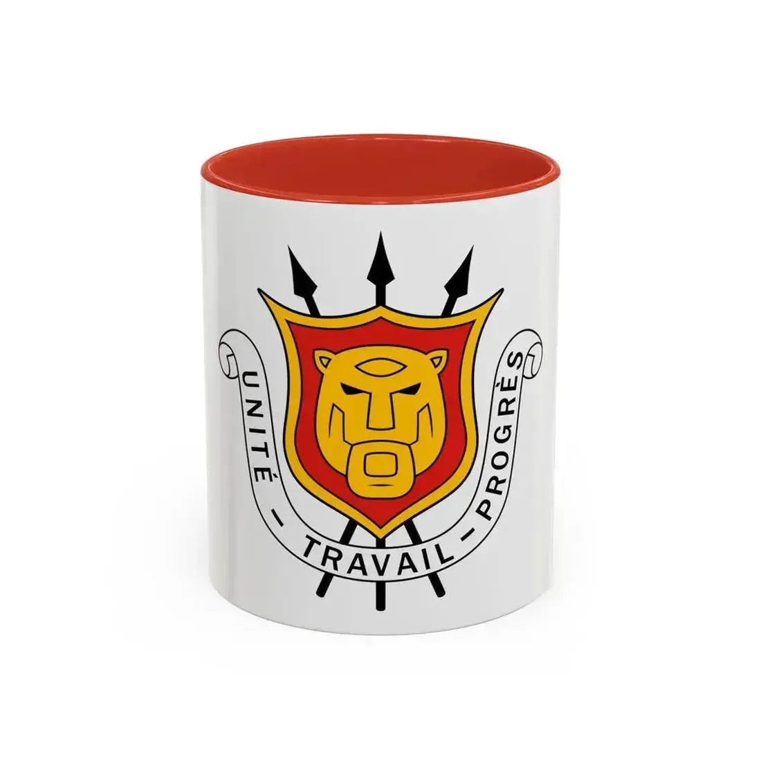 Coat of arms of Burundi - Accent Coffee Mug 11oz Red - Go Mug Yourself