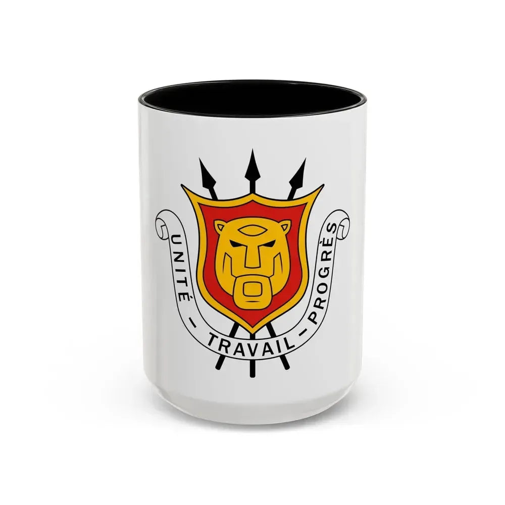 Coat of arms of Burundi - Accent Coffee Mug 15oz Black - Go Mug Yourself