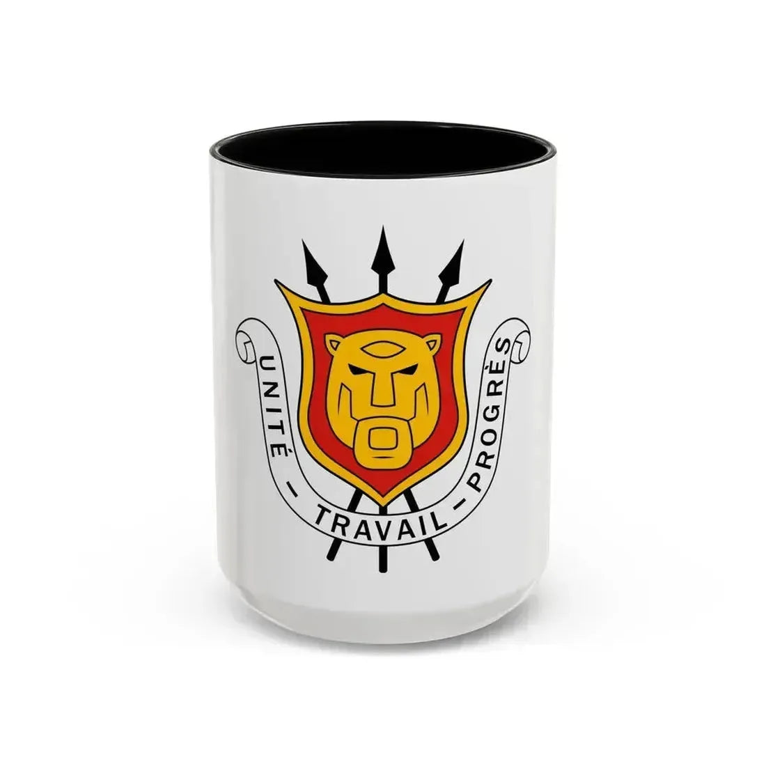 Coat of arms of Burundi - Accent Coffee Mug 15oz Black - Go Mug Yourself