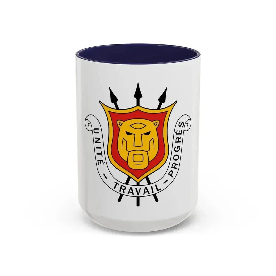 Coat of arms of Burundi - Accent Coffee Mug 15oz Navy - Go Mug Yourself
