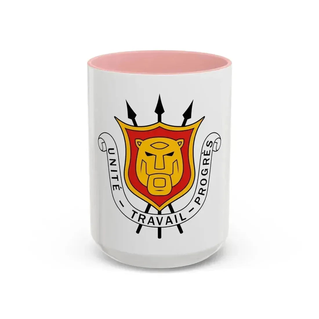 Coat of arms of Burundi - Accent Coffee Mug 15oz Pink - Go Mug Yourself