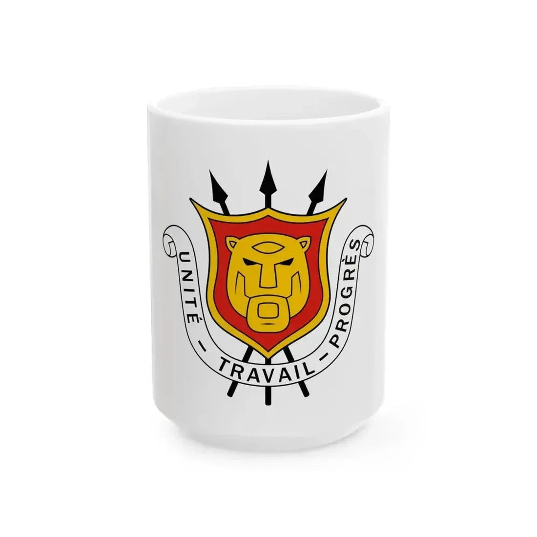 Coat of arms of Burundi - White Coffee Mug 15oz - Go Mug Yourself