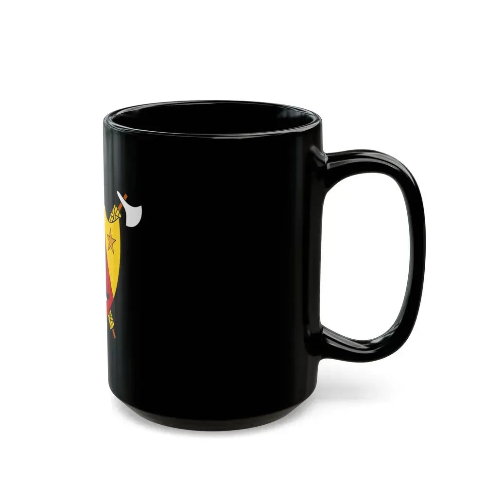 Coat of Arms of Cameroon (1960-1961) - Black Coffee Mug - Go Mug Yourself