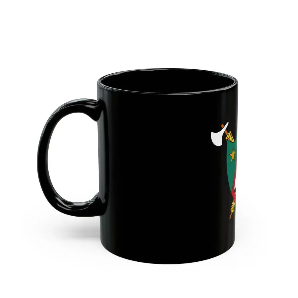 Coat of Arms of Cameroon (1960-1961) - Black Coffee Mug - Go Mug Yourself