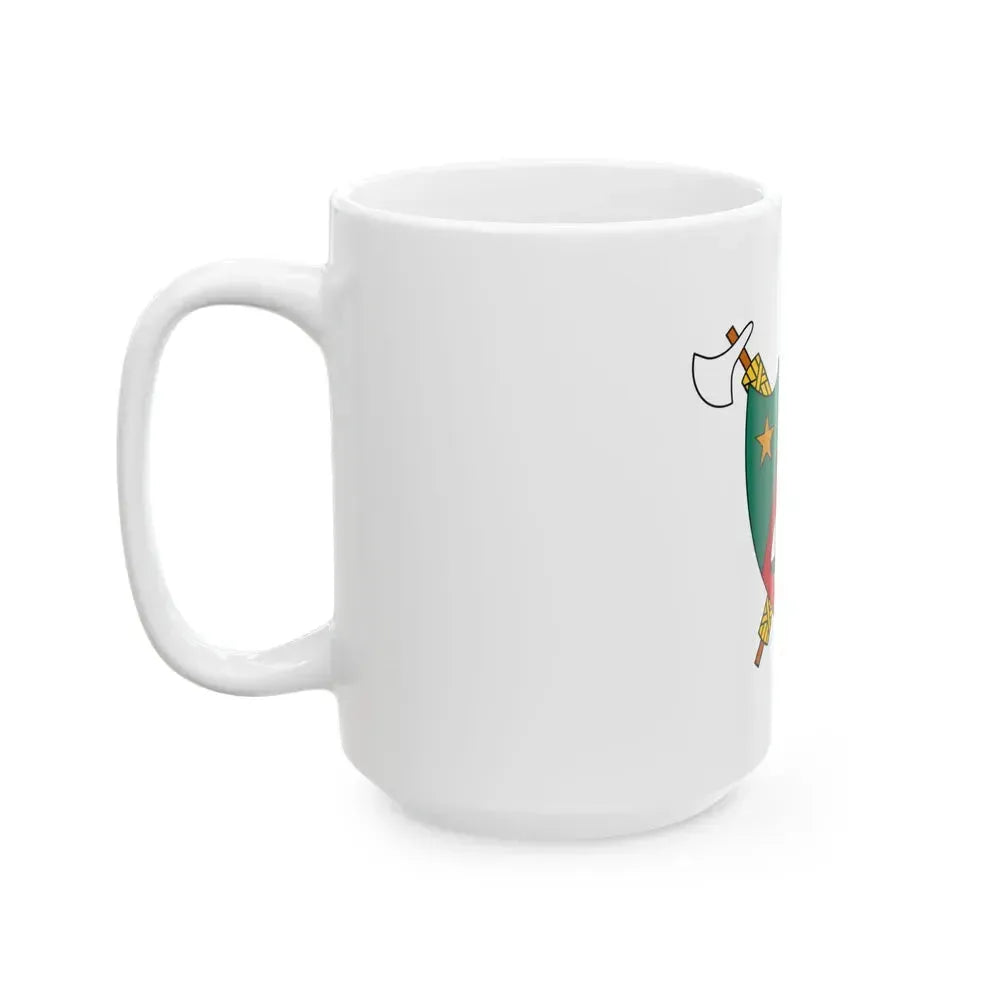 Coat of Arms of Cameroon (1960-1961) - White Coffee Mug - Go Mug Yourself