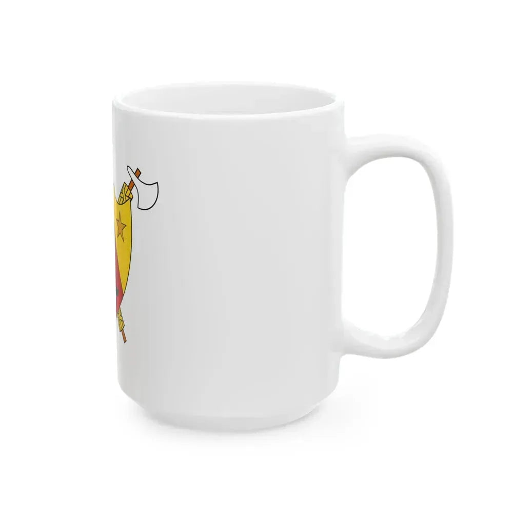 Coat of Arms of Cameroon (1960-1961) - White Coffee Mug - Go Mug Yourself