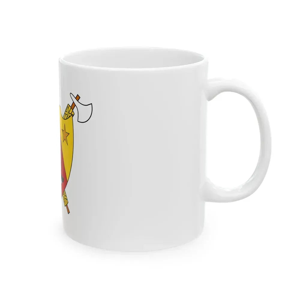 Coat of Arms of Cameroon (1960-1961) - White Coffee Mug - Go Mug Yourself