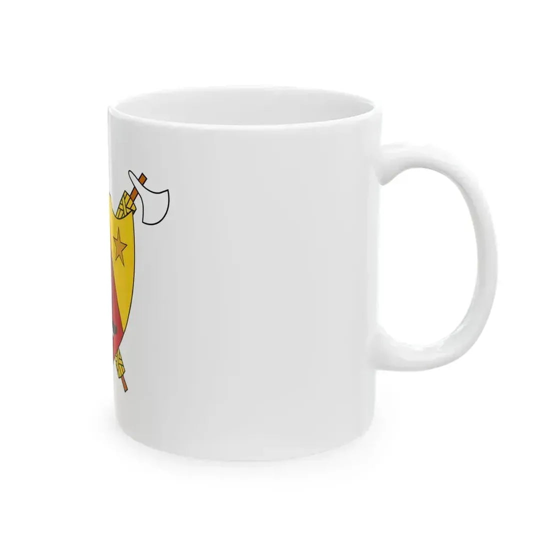 Coat of Arms of Cameroon (1960-1961) - White Coffee Mug - Go Mug Yourself