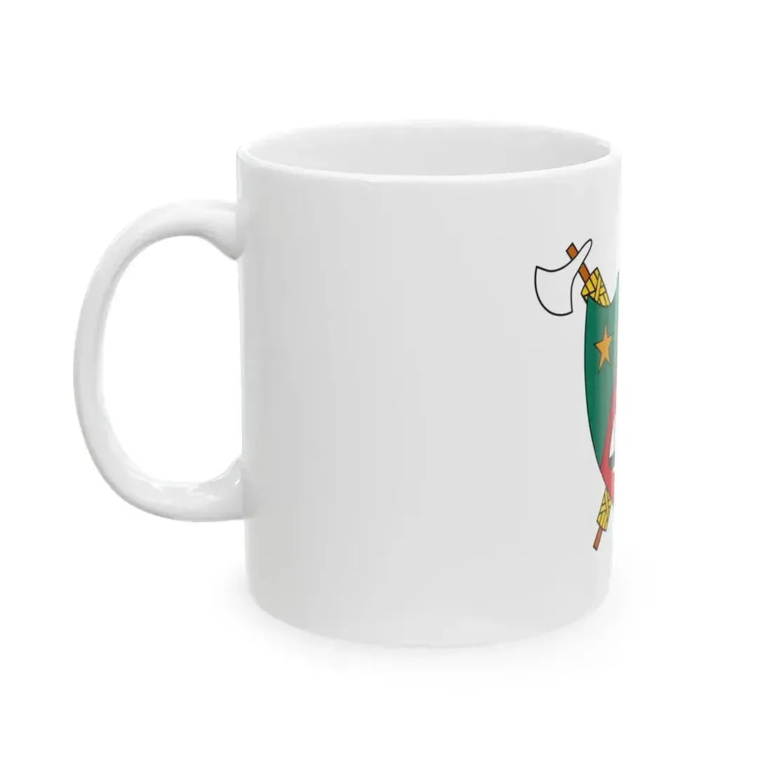 Coat of Arms of Cameroon (1960-1961) - White Coffee Mug - Go Mug Yourself