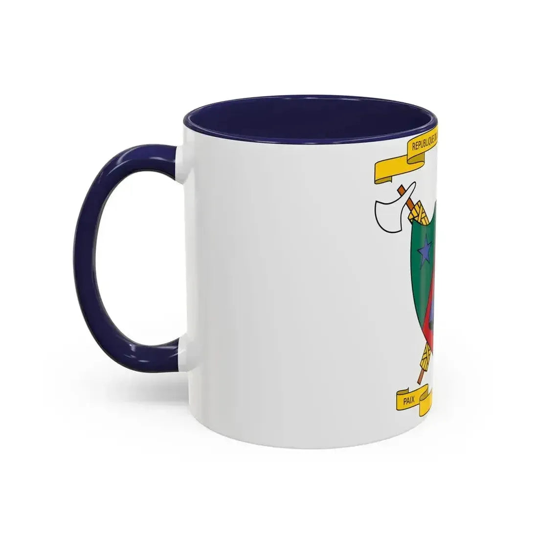 Coat of Arms of Cameroon (1961-1975) - Accent Coffee Mug - Go Mug Yourself