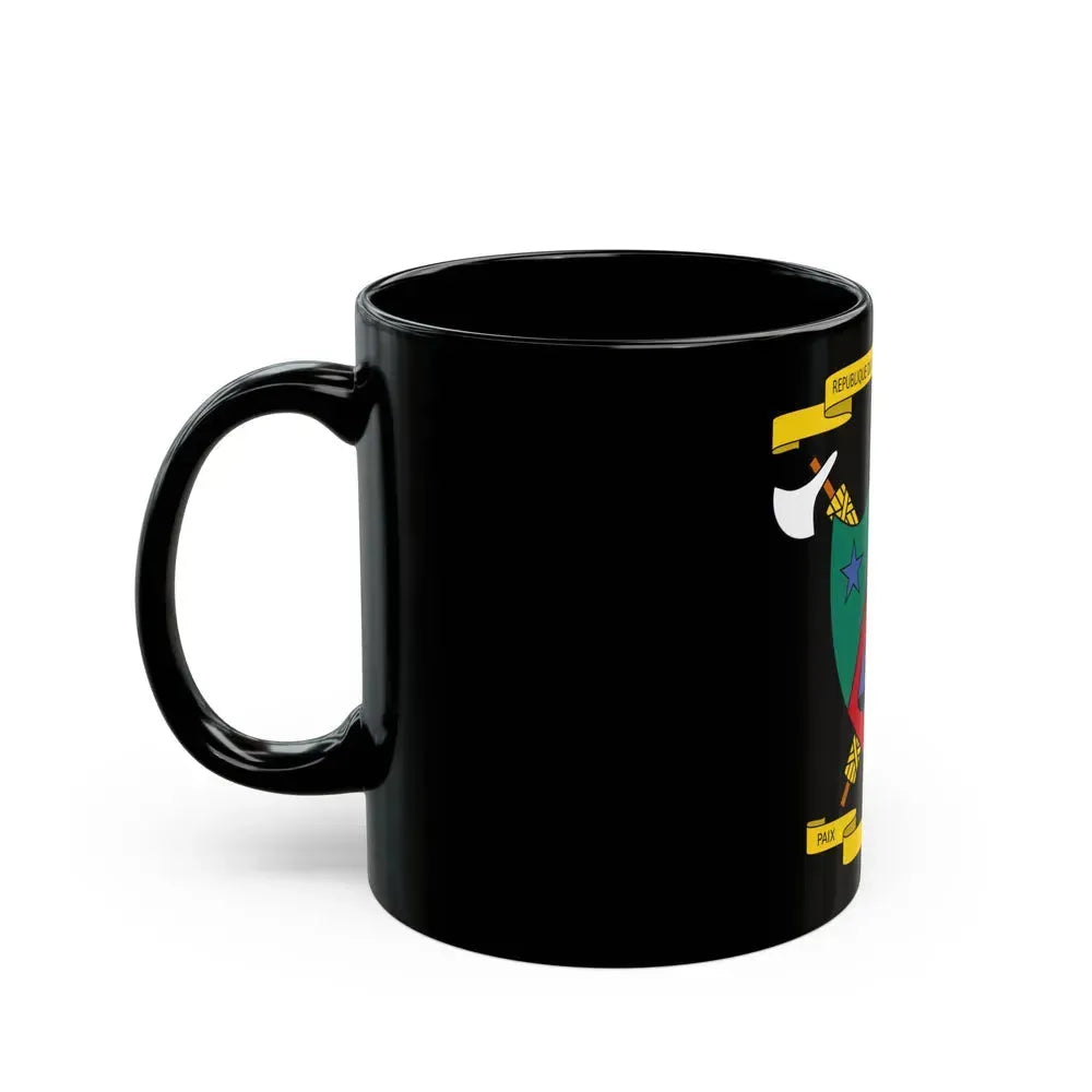 Coat of Arms of Cameroon (1961-1975) - Black Coffee Mug - Go Mug Yourself