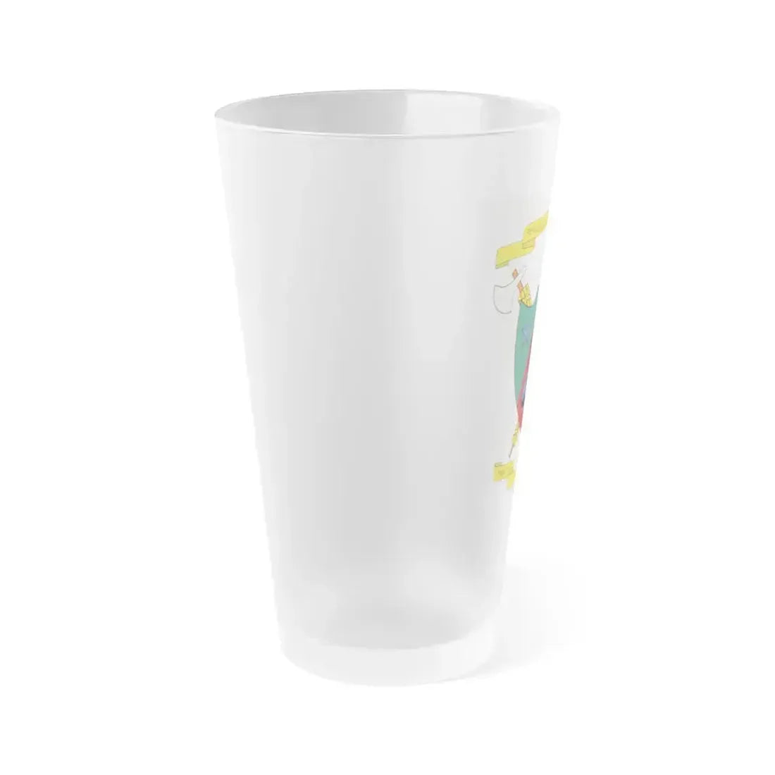 Coat of Arms of Cameroon (1961-1975) - Frosted Pint Glass 16oz - Go Mug Yourself