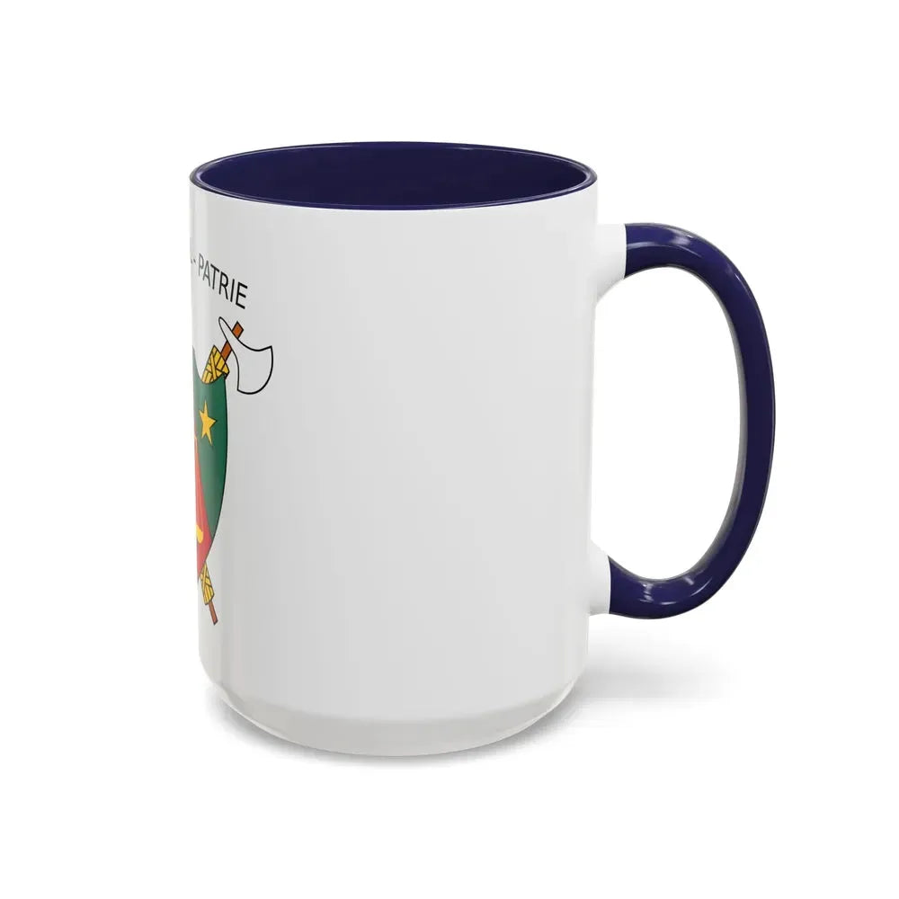Coat of Arms of Cameroon (1975-1986) - Accent Coffee Mug - Go Mug Yourself