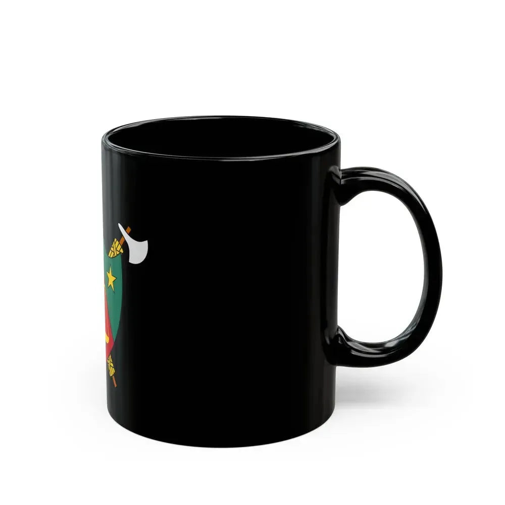 Coat of Arms of Cameroon (1975-1986) - Black Coffee Mug - Go Mug Yourself