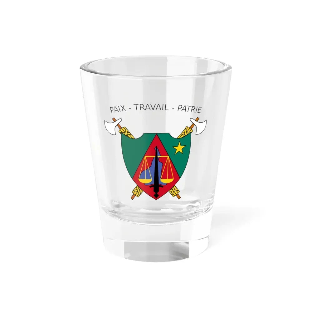 Coat of Arms of Cameroon (1975-1986) - Shot Glass 1.5oz 1.5oz - Go Mug Yourself