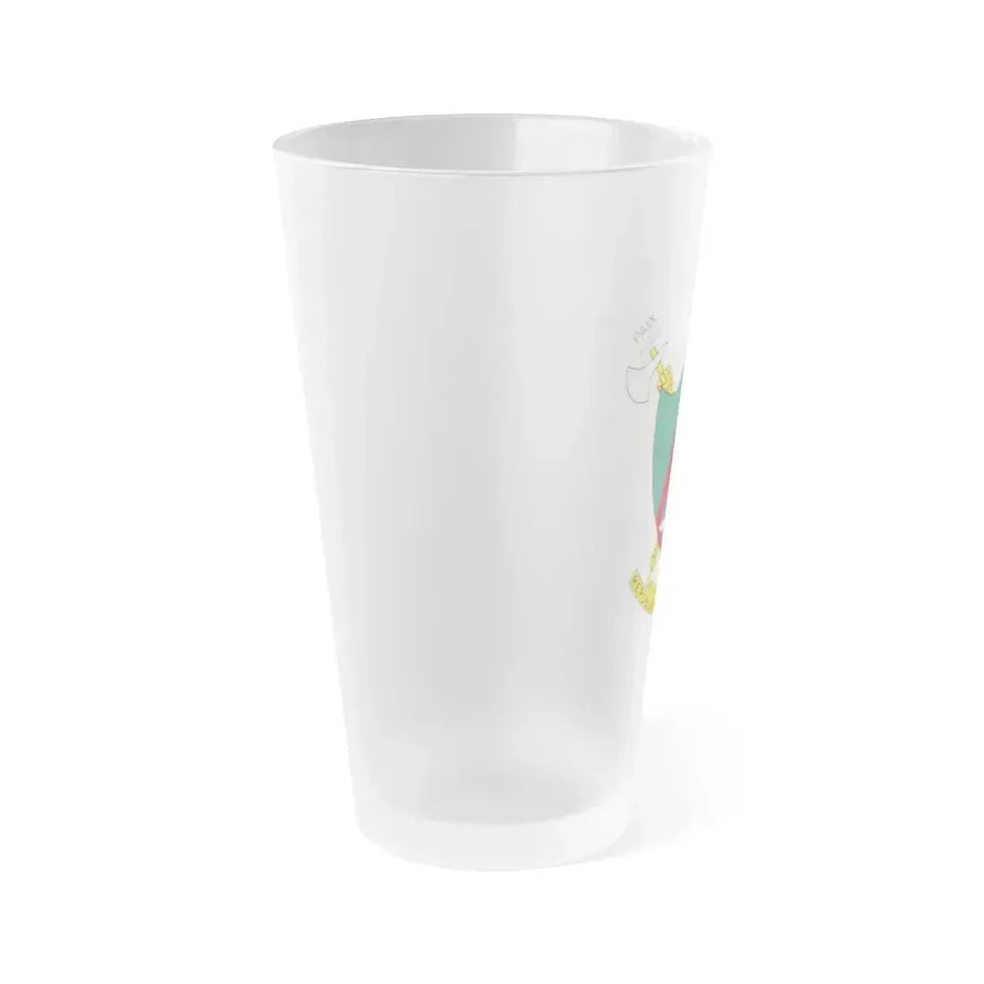Coat of arms of Cameroon - Frosted Pint Glass 16oz - Go Mug Yourself