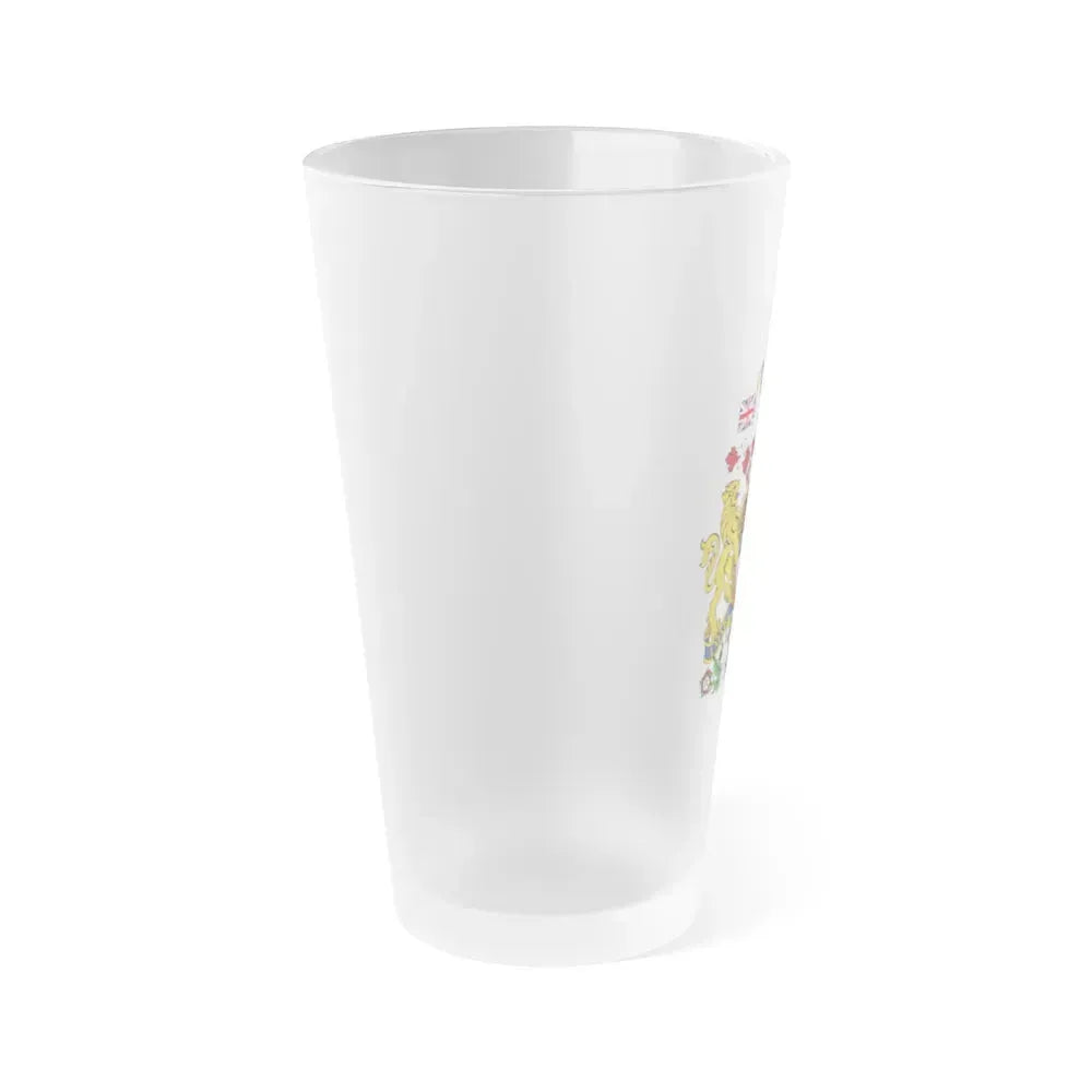 Coat of arms of Canada - Frosted Pint Glass 16oz - Go Mug Yourself