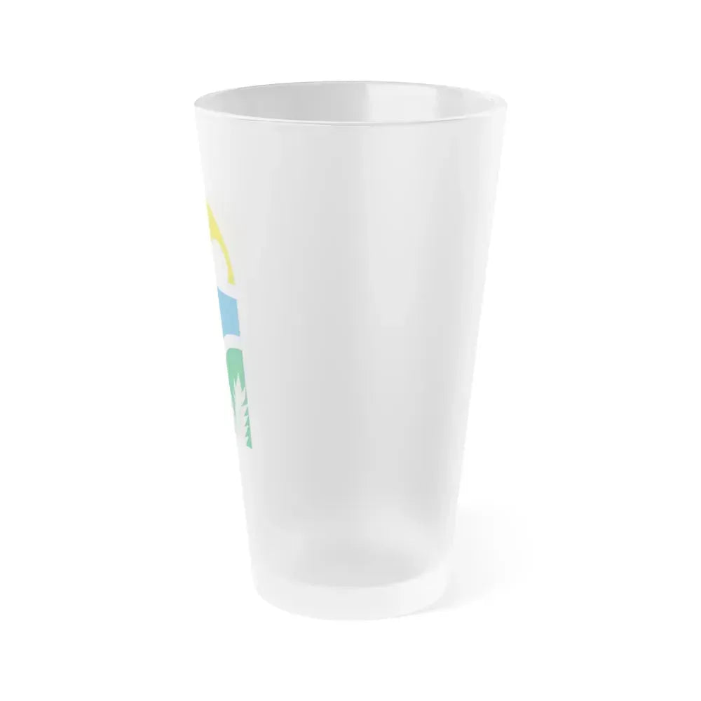 Coat of arms of Canelones Department - Frosted Pint Glass 16oz - Go Mug Yourself