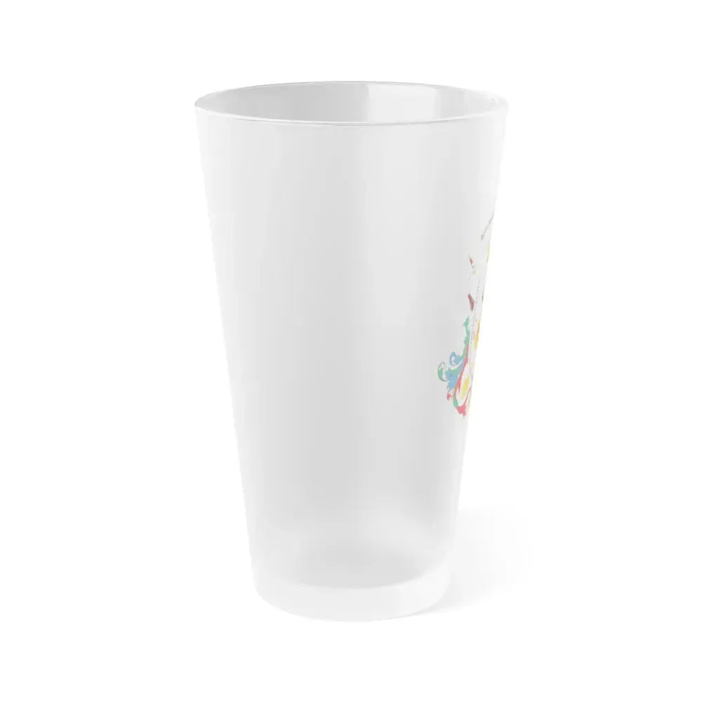 Coat of arms of Caracas - Frosted Pint Glass 16oz - Go Mug Yourself