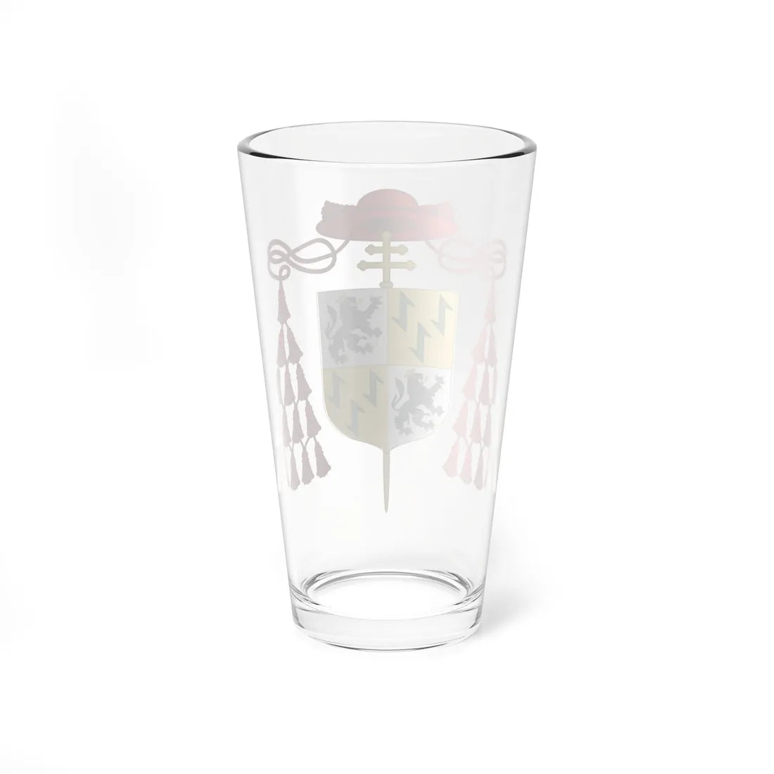 Coat of Arms of Cardinal Adriaan Florenszoon Boeyens (Italy) (Coat of Arms) Pint Glass 16oz - Go Mug Yourself