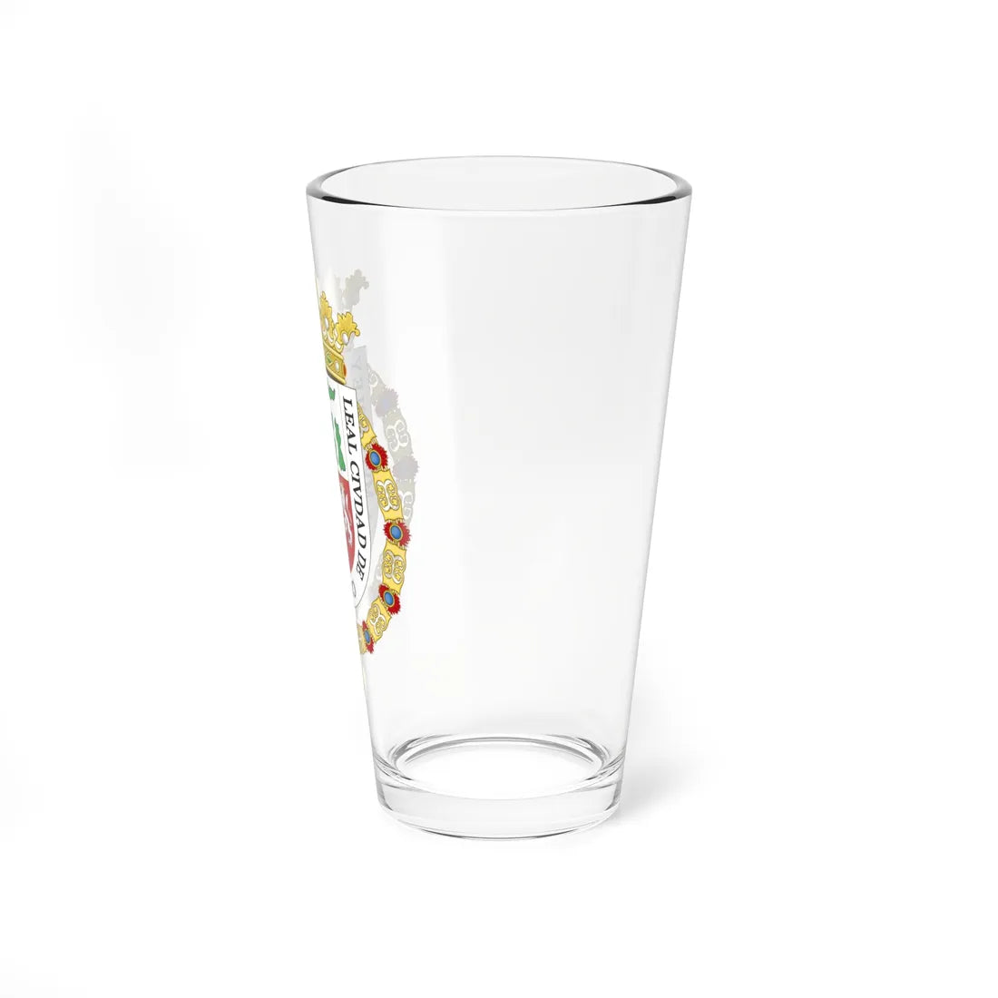 Coat of Arms of Castro Chile (Chile) (Coat of Arms) Pint Glass 16oz - Go Mug Yourself