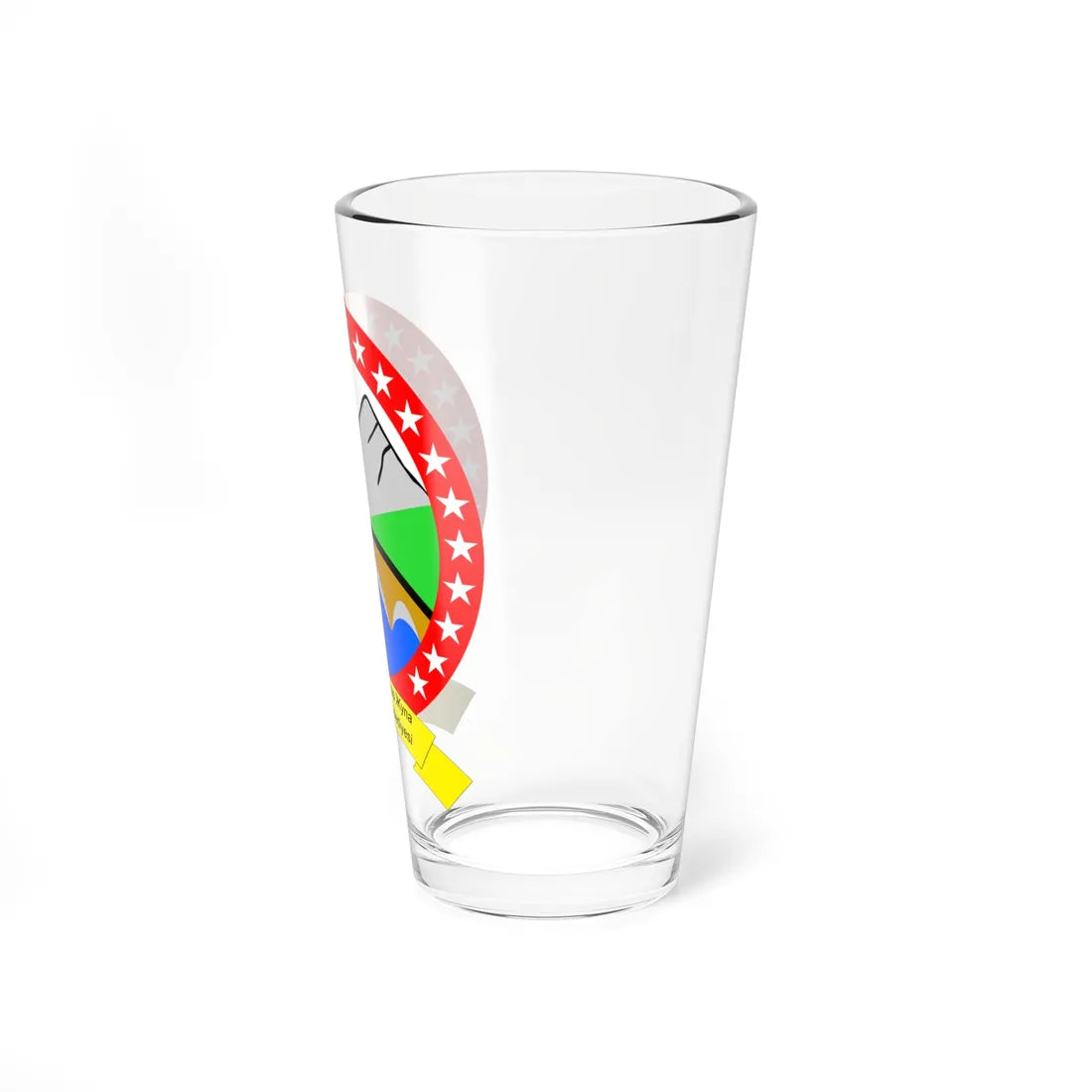 Coat of arms of Centar Župa Municipality (North Macedonia) (Coat of Arms) Pint Glass 16oz - Go Mug Yourself