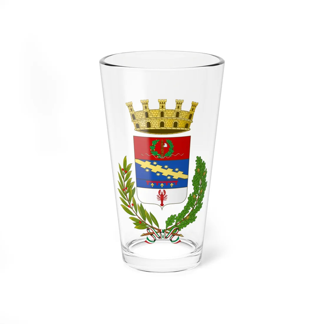 Coat of Arms of Cento 1933 - 1944 (Italy) (Coat of Arms) Pint Glass 16oz 16oz - Go Mug Yourself