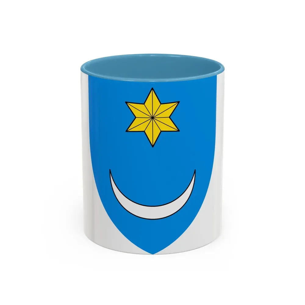 Coat of Arms of Central Croatia - Accent Coffee Mug 11oz Light Blue - Go Mug Yourself