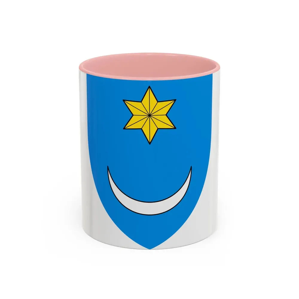 Coat of Arms of Central Croatia - Accent Coffee Mug 11oz Pink - Go Mug Yourself