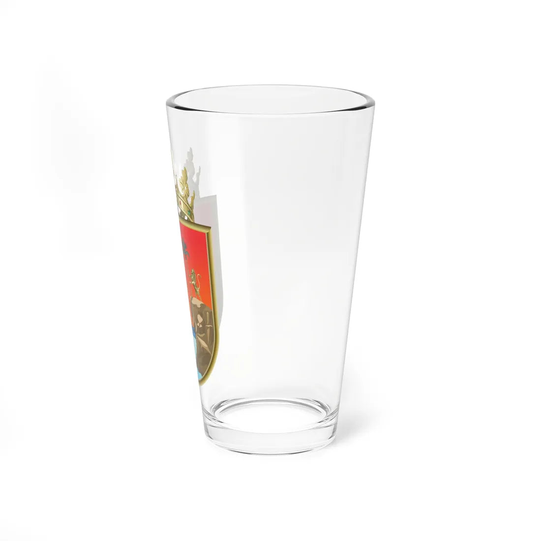 Coat of arms of Chiapas (Costa Rica) (Coat of Arms) Pint Glass 16oz - Go Mug Yourself