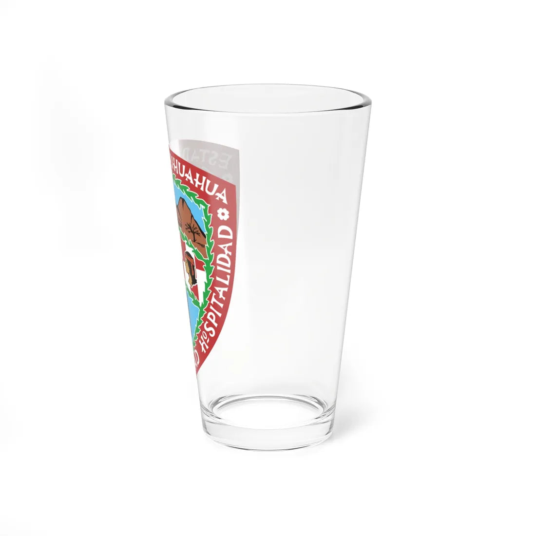 Coat of arms of Chihuahua (Mexico) (Coat of Arms) Pint Glass 16oz - Go Mug Yourself
