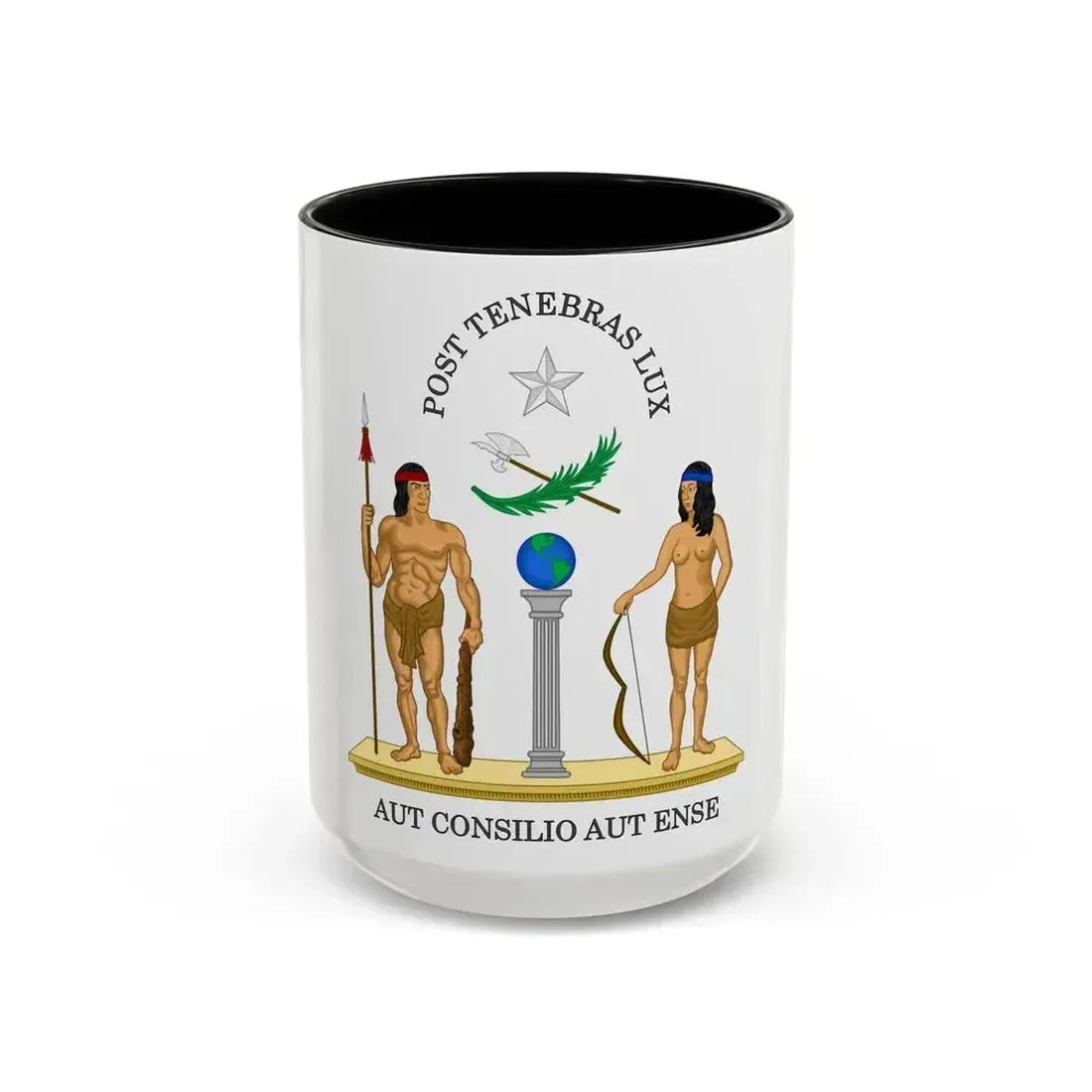Coat of Arms of Chile (1812-1814) - Accent Coffee Mug 15oz Black - Go Mug Yourself